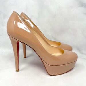 Christian Louboutin Nude Patent Leather Heels